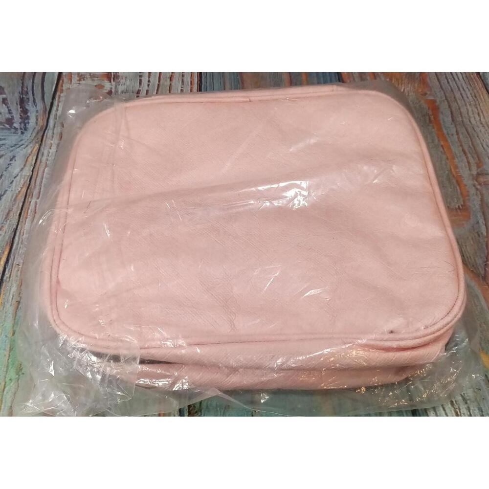 EOOTMAOO Pink Women's Cosmetic Bag with Front Zipper Pocket - Picture 4 of 6